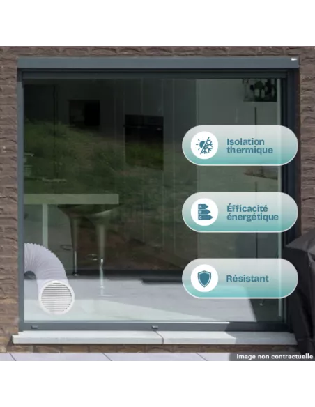 Avantages d'un double vitrage sur-mesure avec trou pour clim
