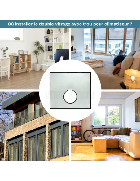 Image illustrative emplacements possibles pour installer un double vitrage avec trou pour clim