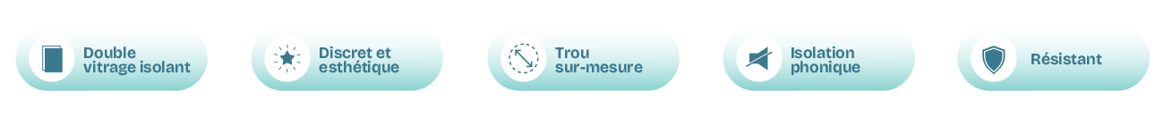 Avantages du double vitrage avec trou pour clim