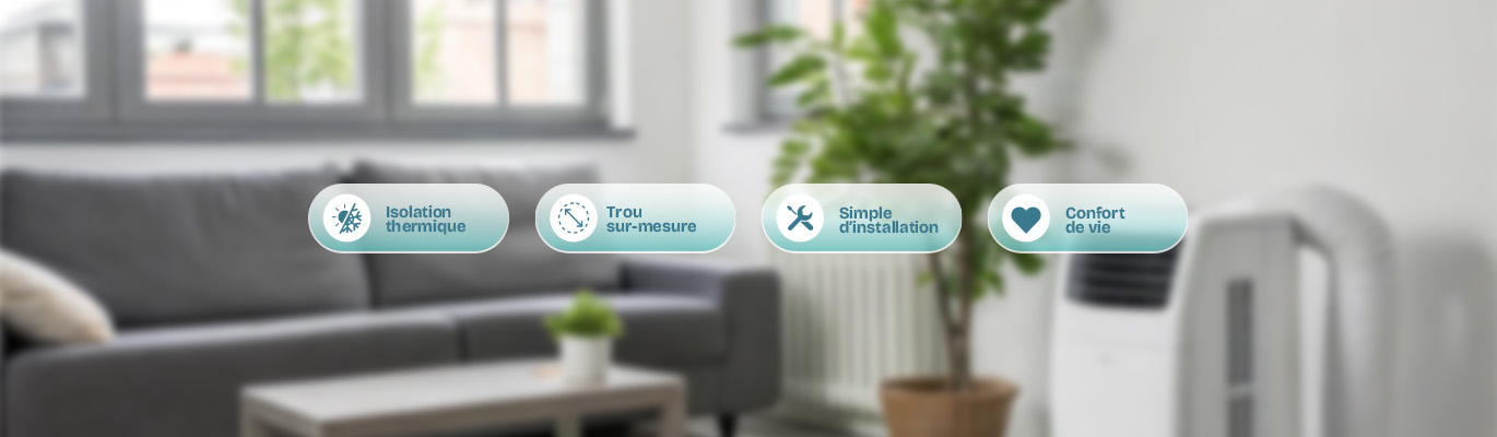 Les avantages du double vitrage avec trou pour climatiseur